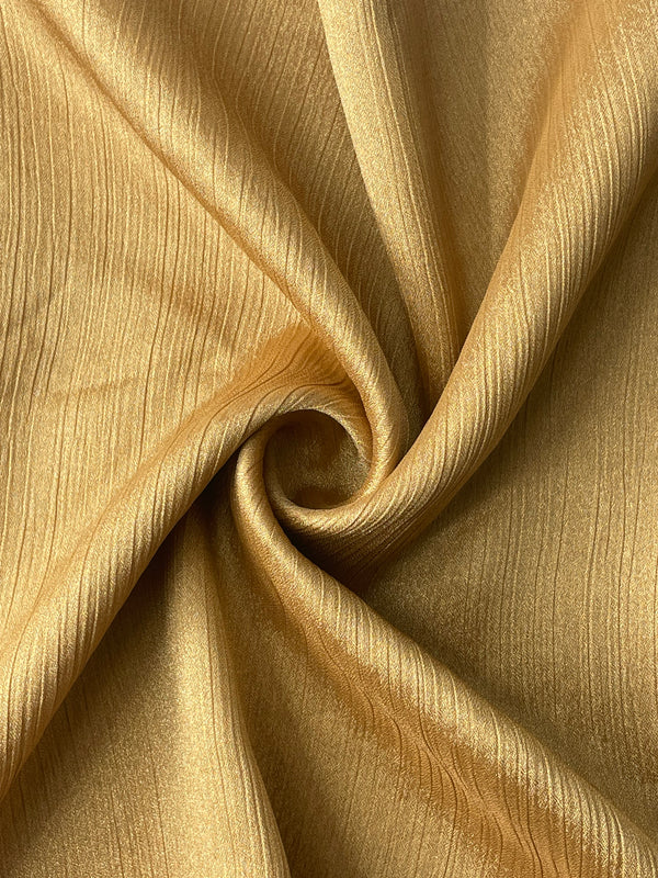 Crinkle Silk Hijab - Gold